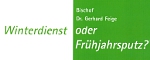 Teil des Titels: Winterdienst oder Fr&uuml;hjahrsputz?
