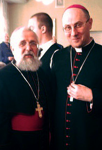 Bischof Feige und Erzbischof Polak