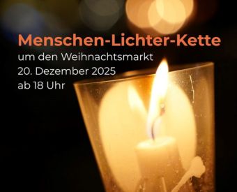 Kerze mit Schriftzug