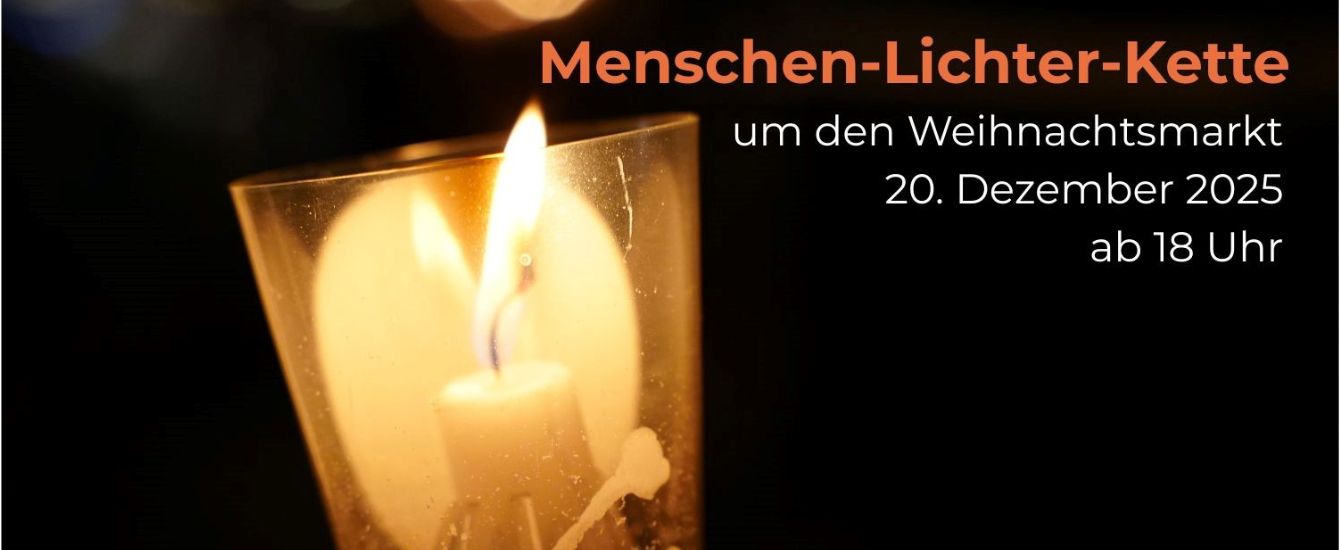 Kerze mit Schriftzug