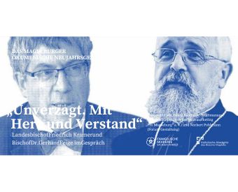 Grafik mit Bischof Feige und Bischof Kramer