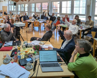 Konstituierende Sitzung des Bistumsrats im April 2025
