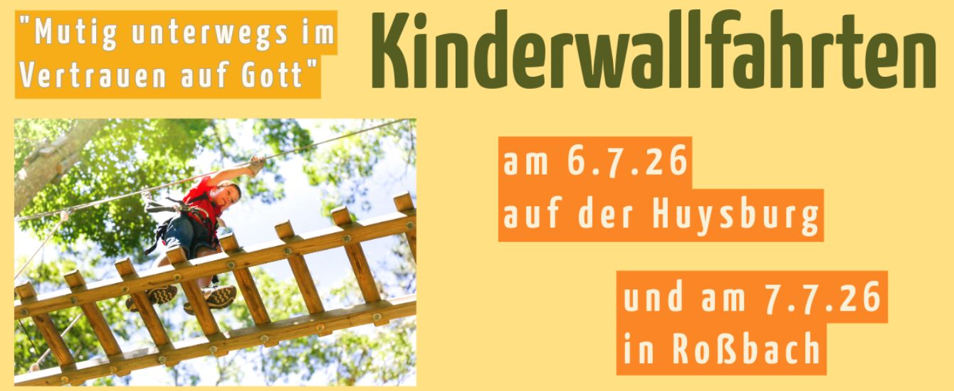 Logo mit Schrift zur Kinderwallfahrt 2026