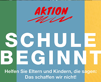 Bunter Hintergrund mit Infotext