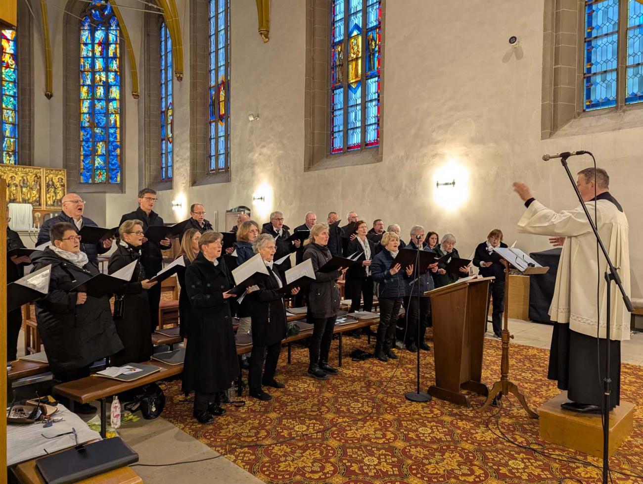 Ein Chor singt