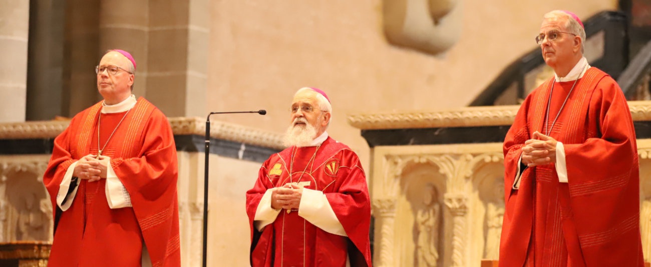 Gottesdienst mit Ökumenebischof Feige im Rahmen der Heilig-Rock-Tage in Trier am 7. Mai 2025
