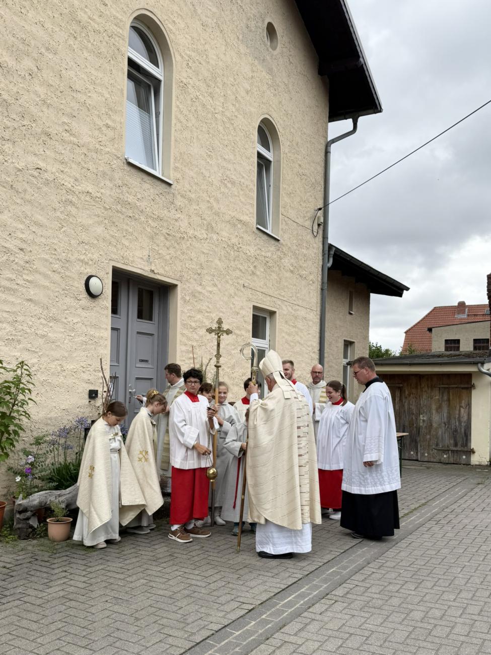 Beginn der Prozession, Aufstellung der Teilnehmenden