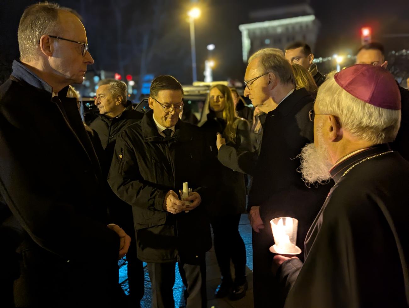 Bischof Feige mit Bundeskanzler Merz