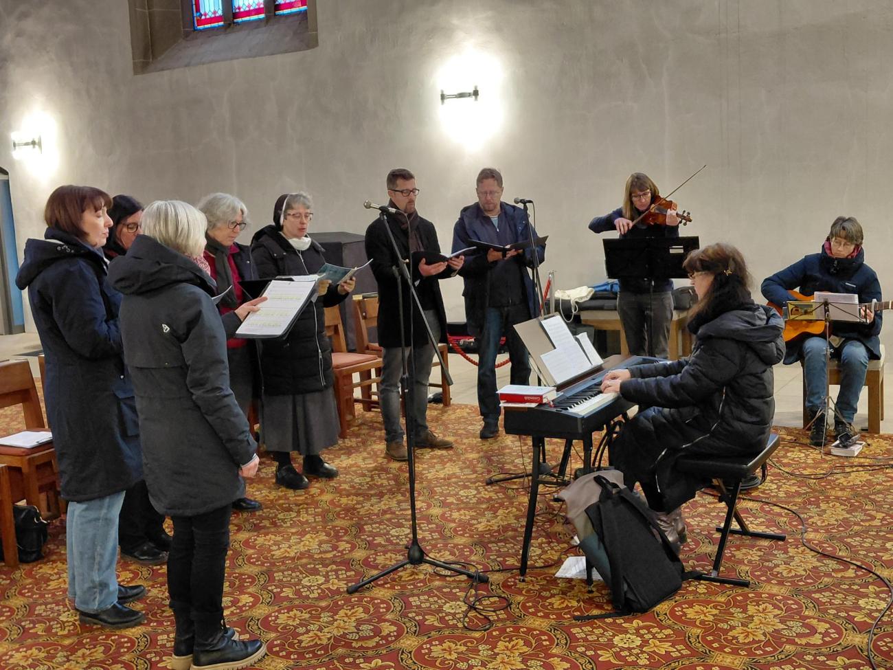 Kirchenmusiker in der Kathedrale St. Sebastian
