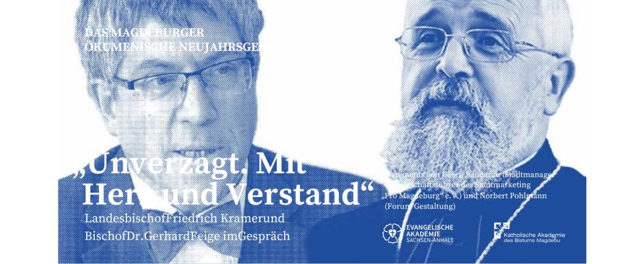 Grafik mit Bischof Feige und Bischof Kramer