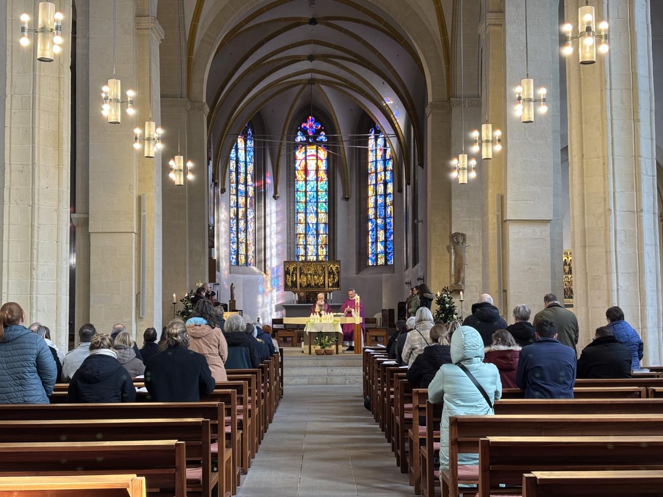 Gottesdienst in der Kathedrale St. Sebastian