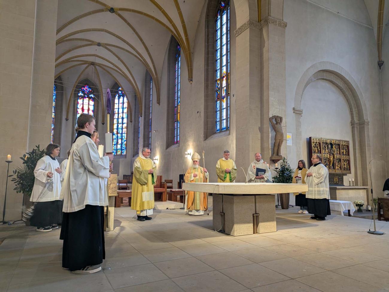 Gottesdienst in einer Kirche