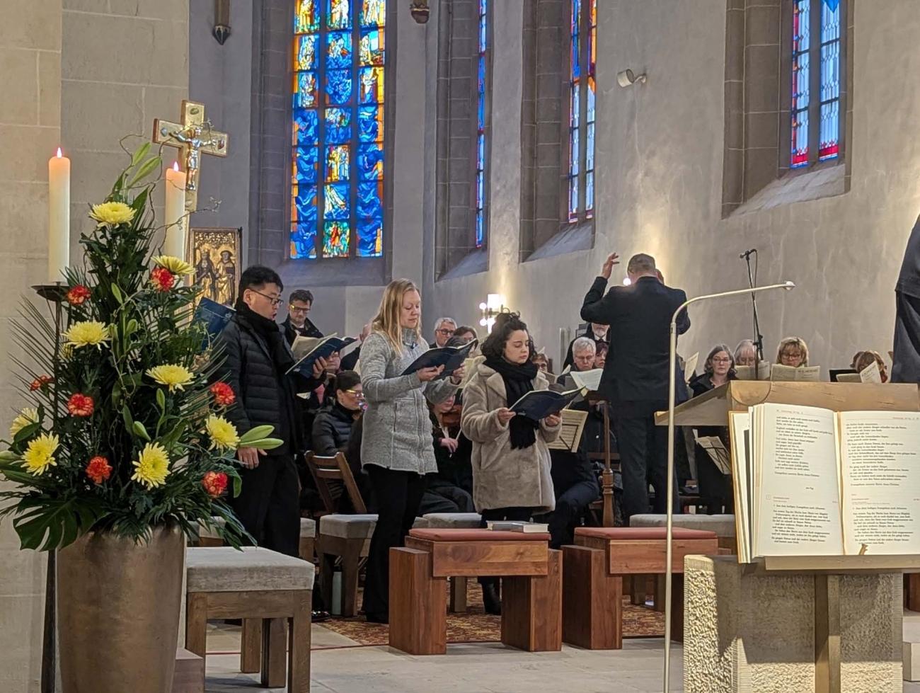 Solisten in einem Gottesdienst