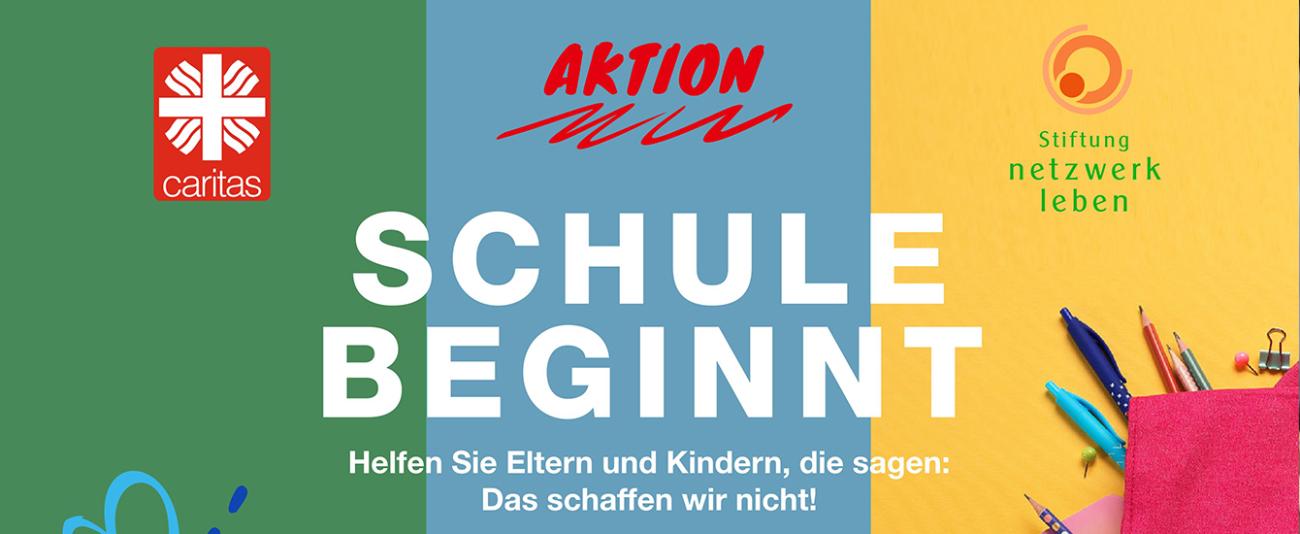 Bunter Hintergrund mit Infotext