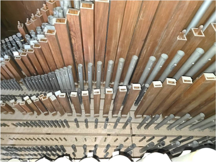Details der Röver-Orgel in Aschersleben