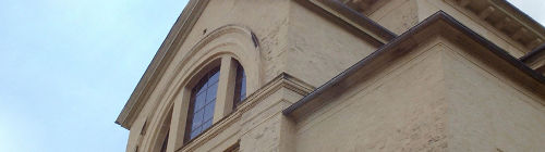 Das klare Fenster von Außen