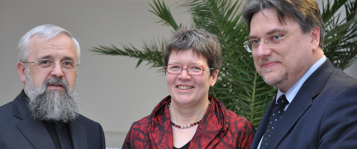 Die drei leitenden Geistlichen der christlichen Kirchen in Sachsen-Anhalt